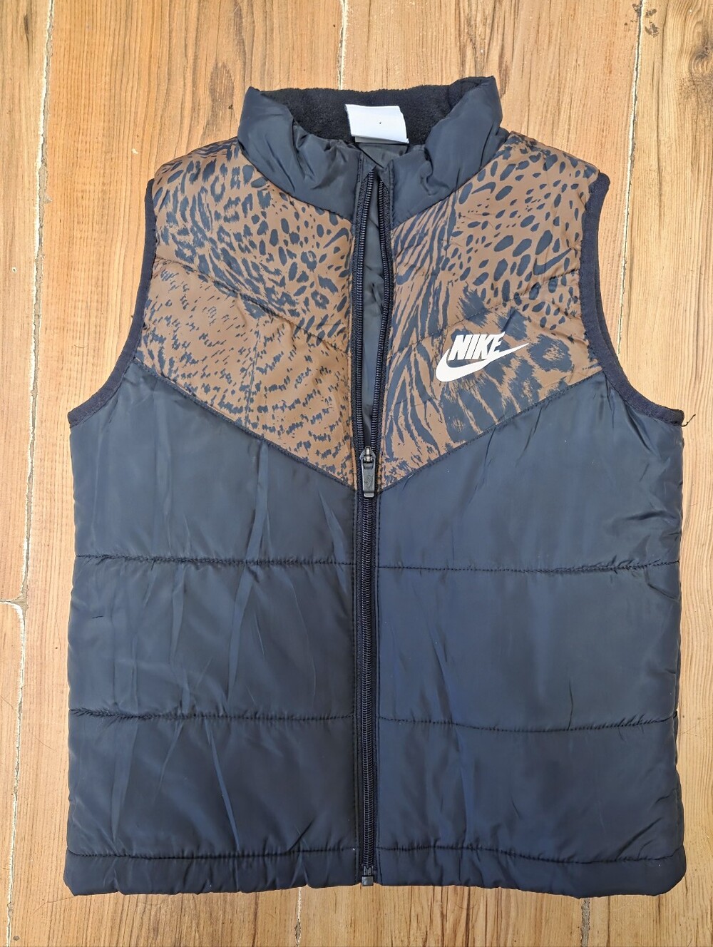 Nike Puffer Vest- Animal Print Accents